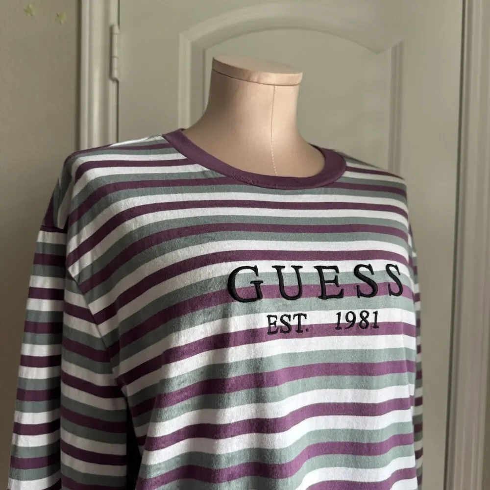 Vintage Guess Stripped Men's Pullover -M